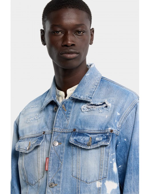 Jacheta DSQUARED2, Light Cool Kids Wash Over Jean Jacket - S71AN0669D30038470