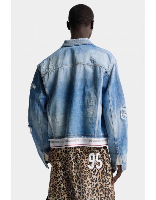 Jacheta DSQUARED2, Light Cool Kids Wash Over Jean Jacket - S71AN0669D30038470