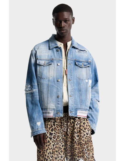 Jacheta DSQUARED2, Light Cool Kids Wash Over Jean Jacket - S71AN0669D30038470