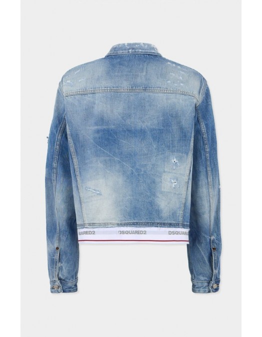 Jacheta DSQUARED2, Light Cool Kids Wash Over Jean Jacket - S71AN0669D30038470
