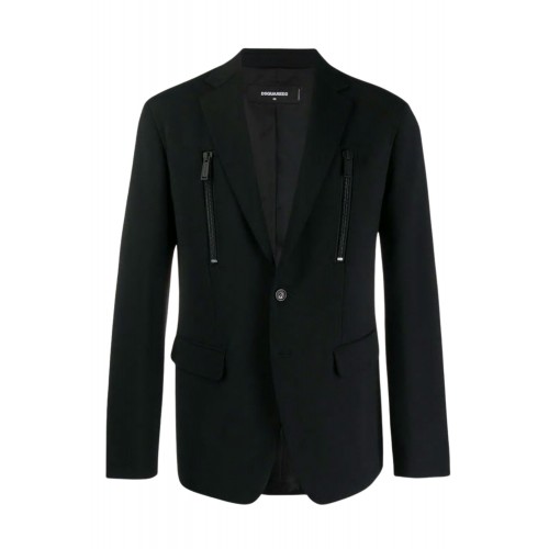 Sacou DSQUARED2, Fermoare atasate, Negru