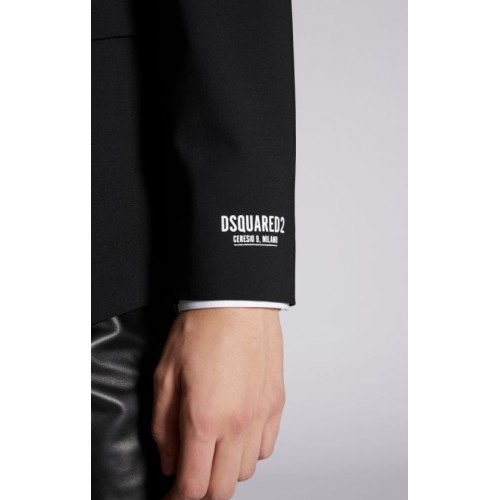 Sacou DSQUARED2, Ceresio 9 Zip Blazer, Black