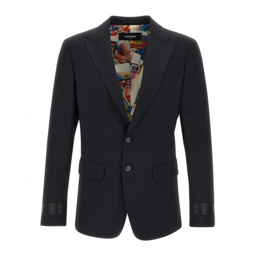 Sacou DSQUARED2, Rocco Siffredi Capsule, Black Sacou DSQUARED2, Rocco Siffredi Capsule, Black