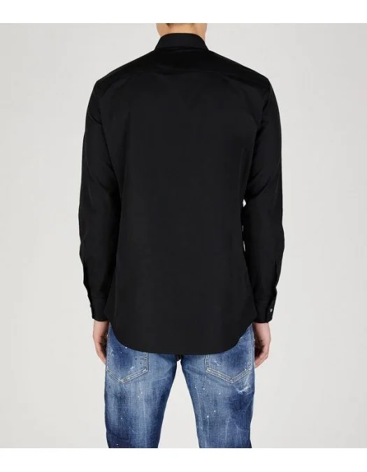 Camasa DSQUARED2, Mountain Print, Black - Camasa DSQUARED2, Mountain Print, Black -