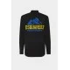 Camasa DSQUARED2, Mountain Print, Black - Camasa DSQUARED2, Mountain Print, Black -