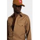 Camasa DSQUARED2, Utility Cotton Shirt, Camel - S71DM0805S41794157