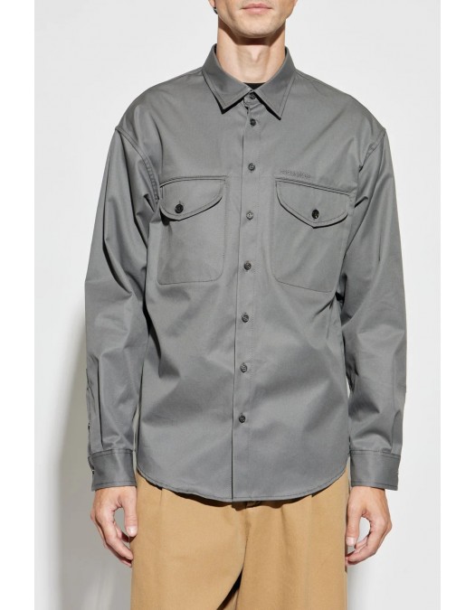 Camasa DSQUARED2, Utility Cotton Shirt, Grey - S71DM0805S41794859