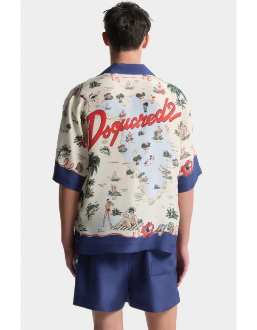 Camasa DSQUARED2, Aloha Souvenir Shirt - S71DM0835D35476001S