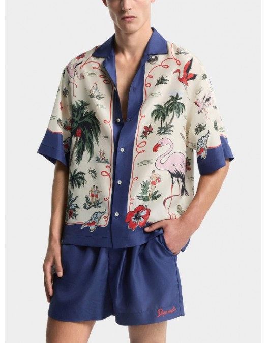 Camasa DSQUARED2, Aloha Souvenir Shirt - S71DM0835D35476001S