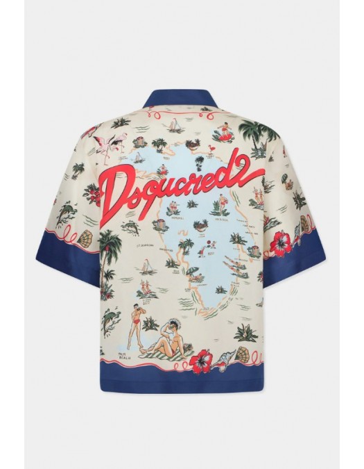 Camasa DSQUARED2, Aloha Souvenir Shirt - S71DM0835D35476001S