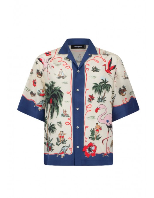 Camasa DSQUARED2, Aloha Souvenir Shirt - S71DM0835D35476001S