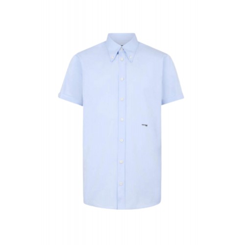 Camasa DSQUARED2, Cotton poplin button-down collar shirt