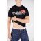 Tricou Dsquared2, Imprimeu Dean and Dan Caten, Negru