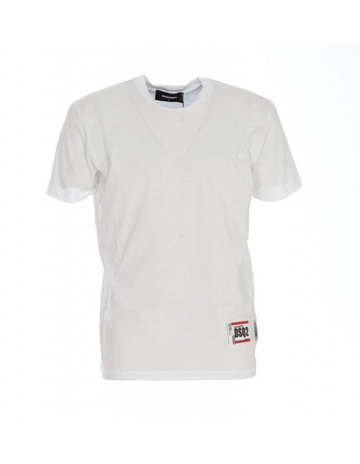 TRICOU DSQUARED2, Short Sleeves, white - S71GD1040S23009100