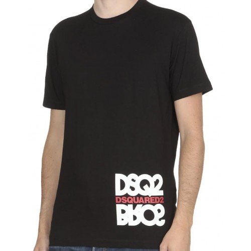Tricou Dsquared2, Imprimeu DSQ2 ALB