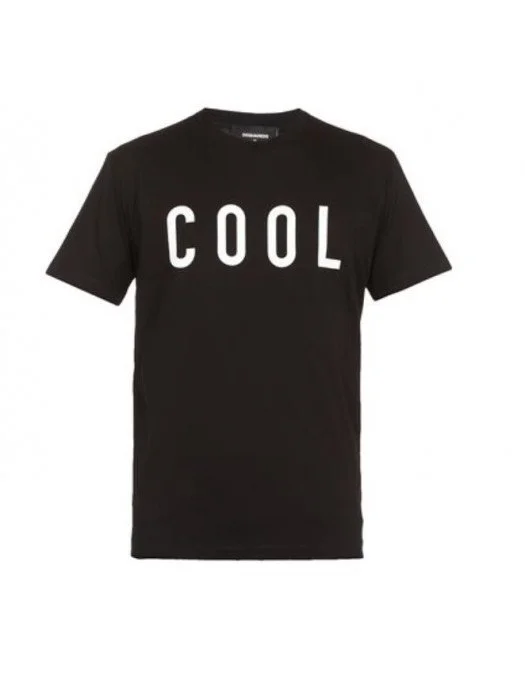 Tricou DSQUARED2, Insertie COOL, Negru - S71GD1070S23009900 Tricou DSQUARED2, Insertie COOL, Negru - S71GD1070S23009900