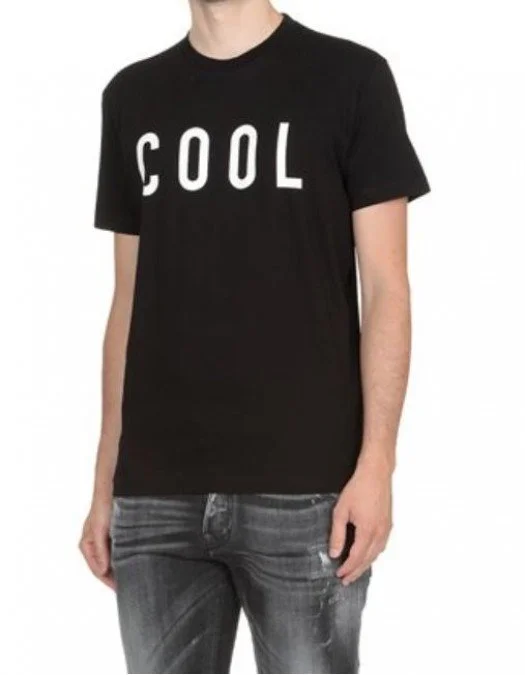 Tricou DSQUARED2, Insertie COOL, Negru - S71GD1070S23009900 Tricou DSQUARED2, Insertie COOL, Negru - S71GD1070S23009900