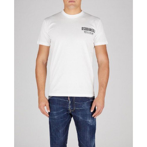Tricou DSQUARED2, Ceresio 9 Logo, Alb