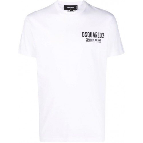 Tricou DSQUARED2, Ceresio 9 Logo, Alb