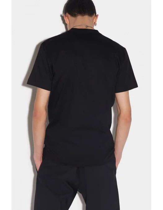Tricou DSQUARED2, Ceresio 9 Logo, Negru - S71GD1116S23009900 Tricou DSQUARED2, Ceresio 9 Logo, Negru - S71GD1116S23009900