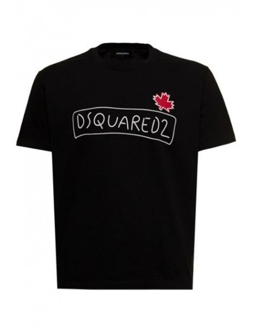 Tricou DSQUARED2, LOGO PRINT Maple Red - S71GD1130S23009900