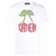 Tricou DSQUARED2, Caten Cherry Print White - S71GD1144S23009100 Tricou DSQUARED2, Caten Cherry Print White - S71GD1144S23009100