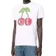 Tricou DSQUARED2, Caten Cherry Print White - S71GD1144S23009100 Tricou DSQUARED2, Caten Cherry Print White - S71GD1144S23009100