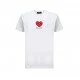 Tricou DSQUARED2, Heart Logo, White - S71GD1174S23009100