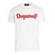 Tricou DSQUARED2, D2 Cool, Red logo, Alb - S71GD1228S23009100
