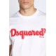 Tricou DSQUARED2, D2 Cool, Red logo, Alb - S71GD1228S23009100