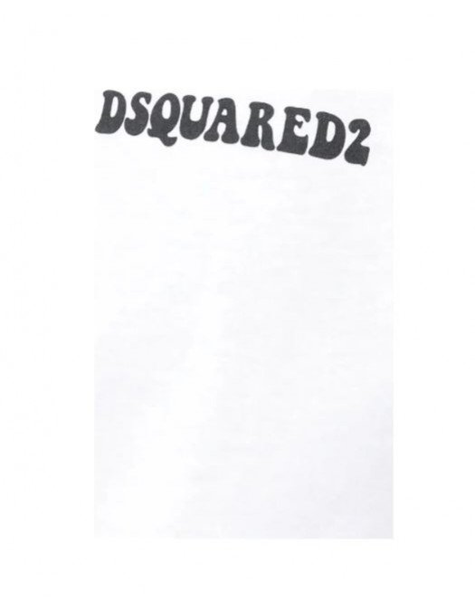 Tricou DSQUARED2, Jamaican logo, Alb - S71GD1245S23009100