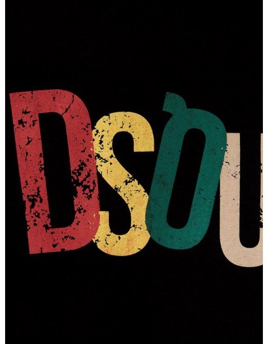 Tricou DSQUARED2, Multicolor Cool Logo, Negru - S71GD1249S23009900