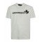 Tricou DSQUARED2, Logo si frunza, Alb