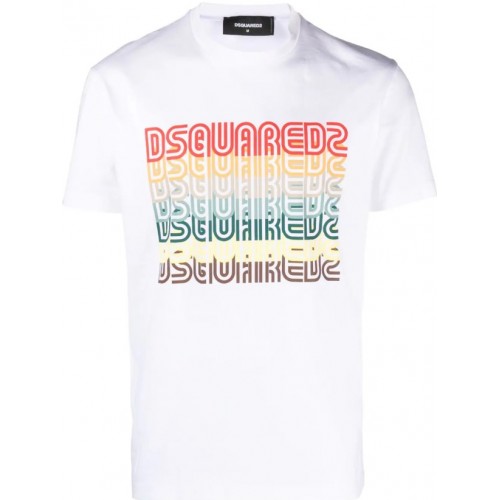 Tricou DSQUARED2, Logo Print, Alb Tricou DSQUARED2, Logo Print, Alb