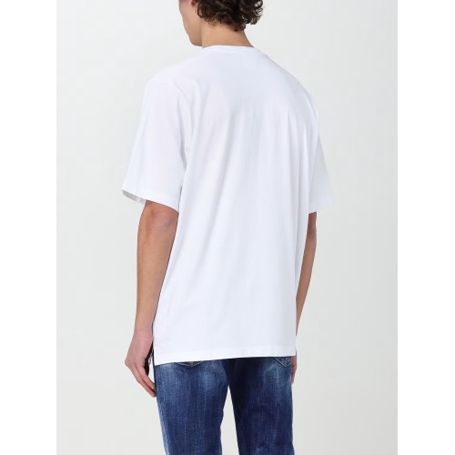 Tricou DSQUARED2, Frontal Print, Alb Tricou DSQUARED2, Frontal Print, Alb