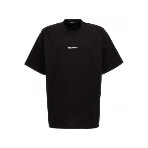 Tricou DSQUARED2, Print Frontal, Alb S71GD1424D20020900 Tricou DSQUARED2, Print Frontal, Alb S71GD1424D20020900