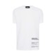 TRICOU DSQUARED2, Restricted Area Print, Alb, Cool Fit - S71GD1451D20020100