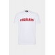 Tricou DSQUARED2, Cool/Slim Fit, Logo Insert, White - S71GD1452D20020100