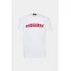 Tricou DSQUARED2, Cool/Slim Fit, Logo Insert, White - S71GD1452D20020100 Tricou DSQUARED2, Cool/Slim Fit, Logo Insert, White - S71GD1452D20020100