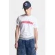 Tricou DSQUARED2, Cool/Slim Fit, Logo Insert, White - S71GD1452D20020100 Tricou DSQUARED2, Cool/Slim Fit, Logo Insert, White - S71GD1452D20020100