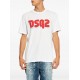 Tricou DSQUARED2, Regular Fit, White, Leaf Logo - S71GD1455D20020100