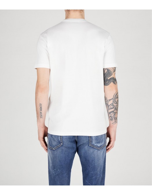 Tricou DSQUARED2, Cool Fit, Keep Moving Around, White Logo, White - S71GD1462S24662100