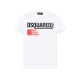 Tricou DSQUARED2, Cool Fit, Keep Moving Around, White Logo, White - S71GD1462S24662100