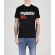 Tricou DSQUARED2, Cool Fit, Keep Moving Around, White Logo, Black - S71GD1462S24662900