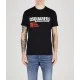 Tricou DSQUARED2, Cool Fit, Keep Moving Around, White Logo, Black - S71GD1462S24662900