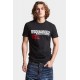 Tricou DSQUARED2, Cool Fit, Keep Moving Around, White Logo, Black - S71GD1462S24662900