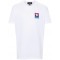 Tricou DSQUARED2, Logo Insert Leaf, White, Slim Fit