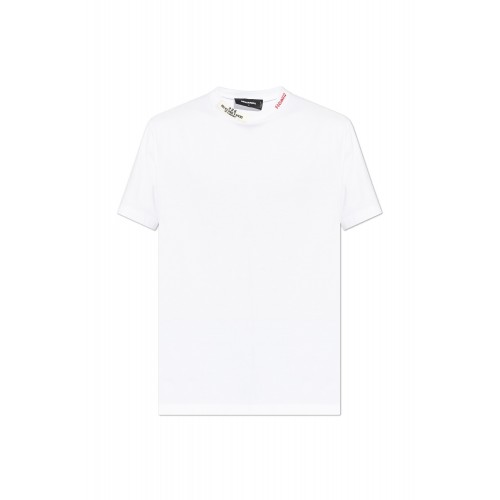 Tricou DSQUARED2, Classic Cut, All White Tricou DSQUARED2, Classic Cut, All White