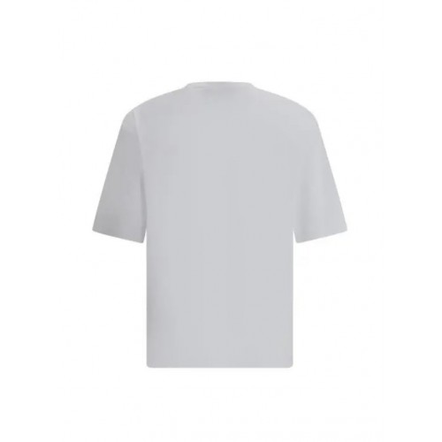 Tricou DSQUARED2, Graphic Print, Blue Details, Alb Tricou DSQUARED2, Graphic Print, Blue Details, Alb