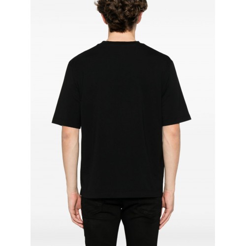 Tricou DSQUARED2, Graphic Print, Blue Details, Black Tricou DSQUARED2, Graphic Print, Blue Details, Black